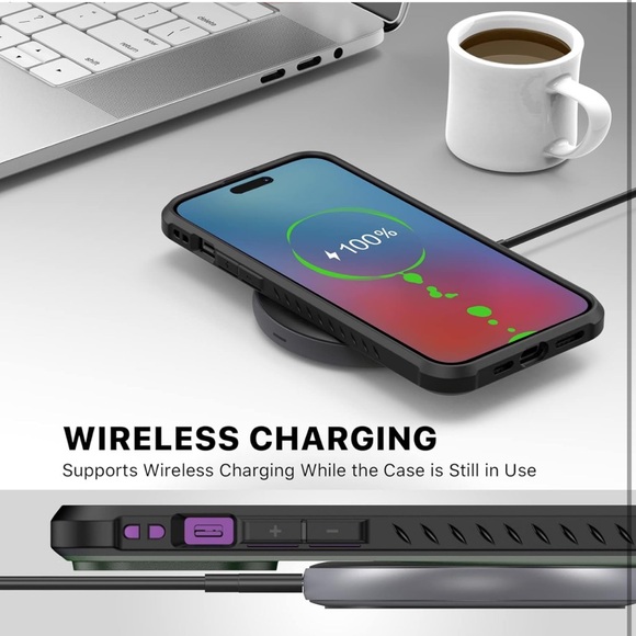 NWT iPhone 14 Pro case with stand and screen protector (6.1”) - Picture 6 of 7